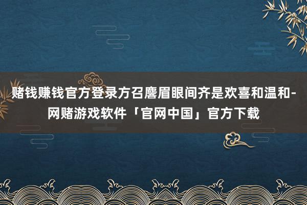 赌钱赚钱官方登录方召麐眉眼间齐是欢喜和温和-网赌游戏软件「官网中国」官方下载