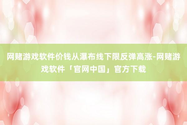 网赌游戏软件价钱从瀑布线下限反弹高涨-网赌游戏软件「官网中国」官方下载