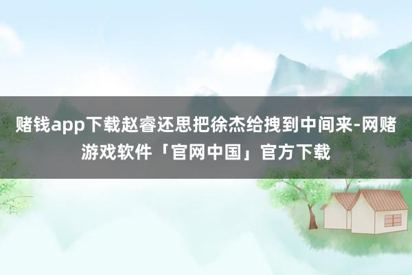 赌钱app下载赵睿还思把徐杰给拽到中间来-网赌游戏软件「官网中国」官方下载
